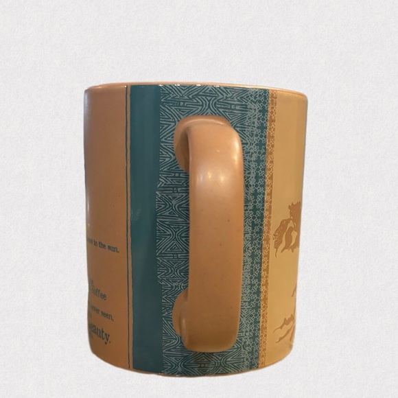 Starbucks Mug "Thanks to Manolo" poem African coffee map 2006 Collectible 18oz - Picture 3 of 7